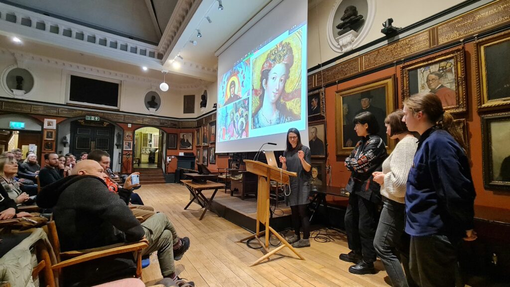 Talk by Ukrainian refugees at Art Workers Guild, March 2023